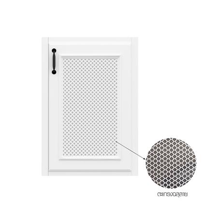 บานซิงค์เดี่ยวพร้อมตะแกรงฉลุลาย CABIN GRACE 43x65 ซม. สีขาว_1