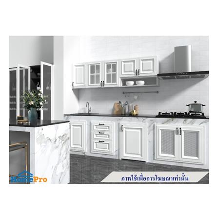 บานซิงค์เดี่ยวพร้อมตะแกรงฉลุลาย CABIN GRACE 43x65 ซม. สีขาว_2