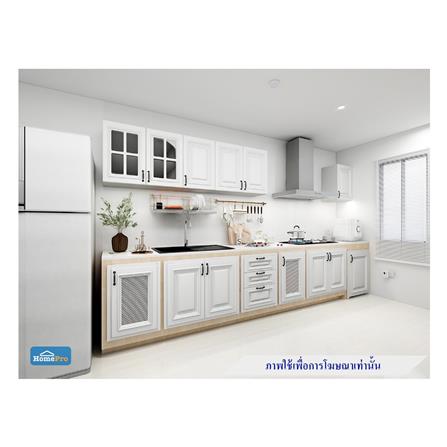 บานซิงค์เดี่ยวพร้อมตะแกรงฉลุลาย CABIN GRACE 43x65 ซม. สีขาว_3