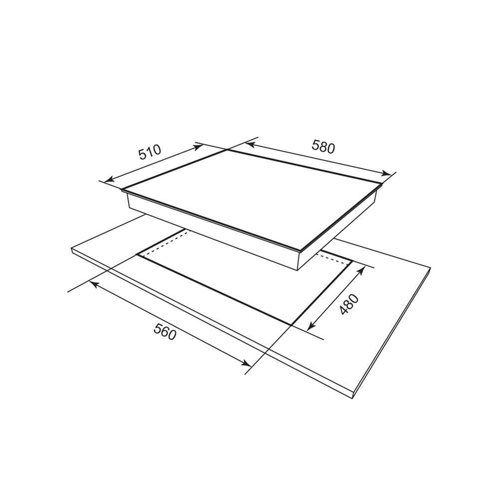 เตาฝังอินดักชั่น MEX VFL6563 60 ซม.