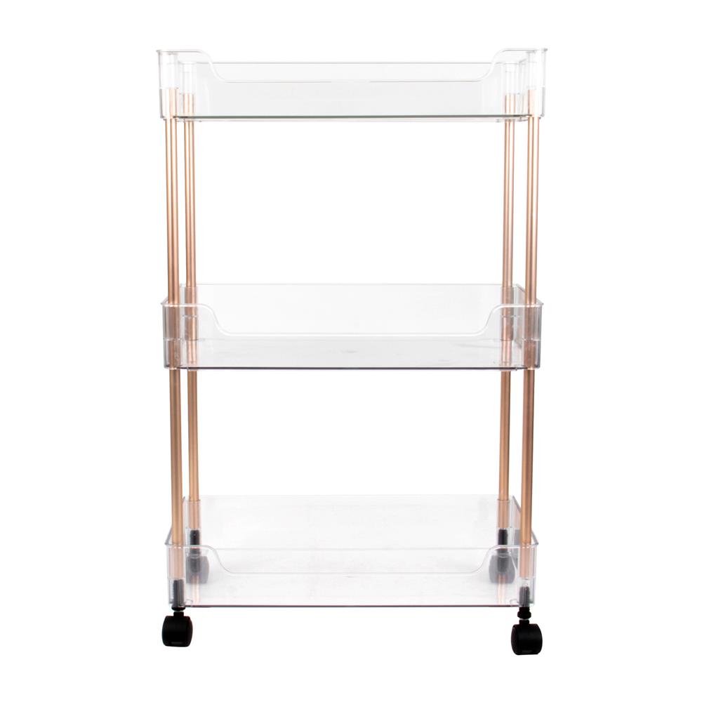 ชั้นวางของ 3 ชั้น มีล้อ KECH KLEAR 22.5x40.5x65 ซม.