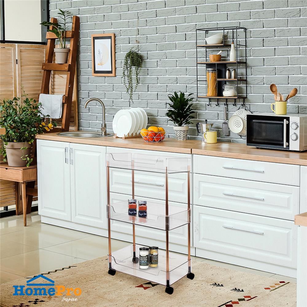 ชั้นวางของ 3 ชั้น มีล้อ KECH KLEAR 22.5x40.5x65 ซม.