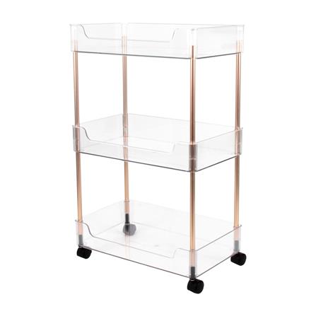 ชั้นวางของ 3 ชั้น มีล้อ KECH KLEAR 22.5x40.5x65 ซม.