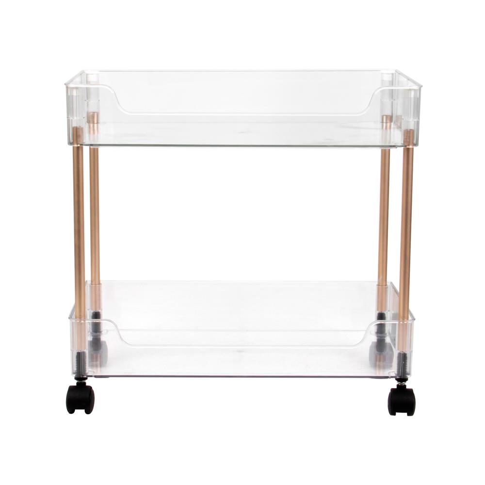 ชั้นวางของ 2 ชั้น มีล้อ KECH KLEAR 22.5x40.5x38.5 ซม.