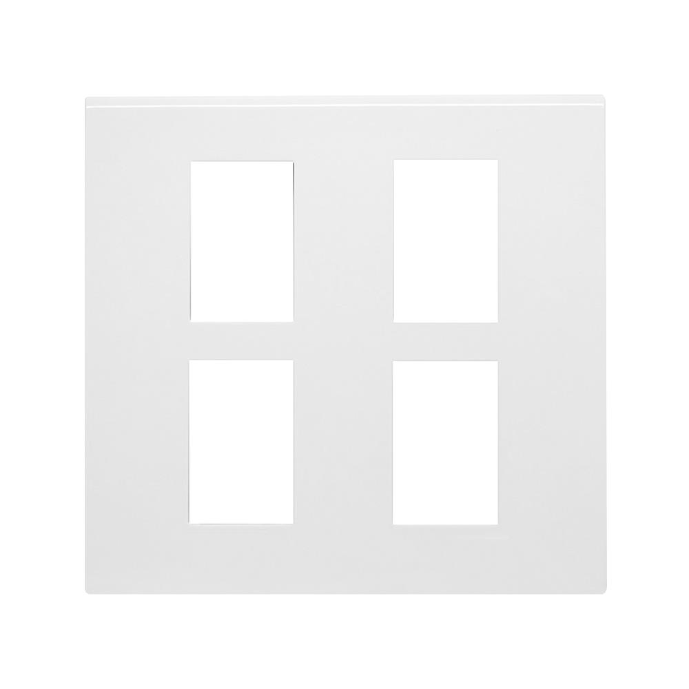 หน้ากาก 4 ช่อง CT ELECTRIC A-104 สีขาว