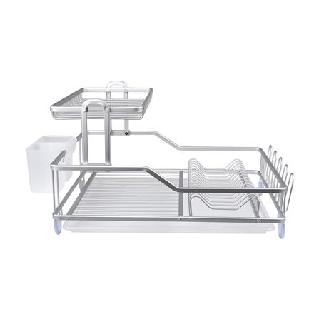 ชั้นคว่ำจานอลูมิเนียม 2 ชั้น มีถาดรองน้ำ KECH SAKURA_2