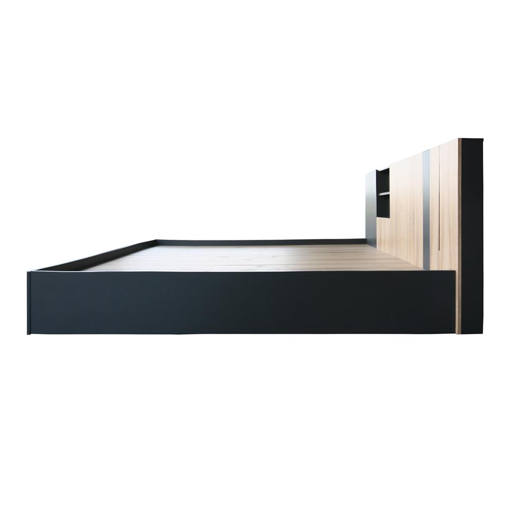 เตียง 6 ฟุต FURDINI KNIGHT สี NATURAL/เทาดำ