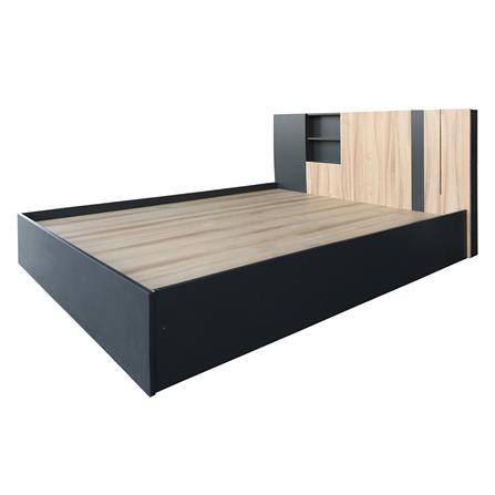 เตียง 6 ฟุต FURDINI KNIGHT สี NATURAL/เทาดำ_0