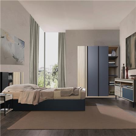 เตียง 6 ฟุต FURDINI KNIGHT สี NATURAL/เทาดำ_5