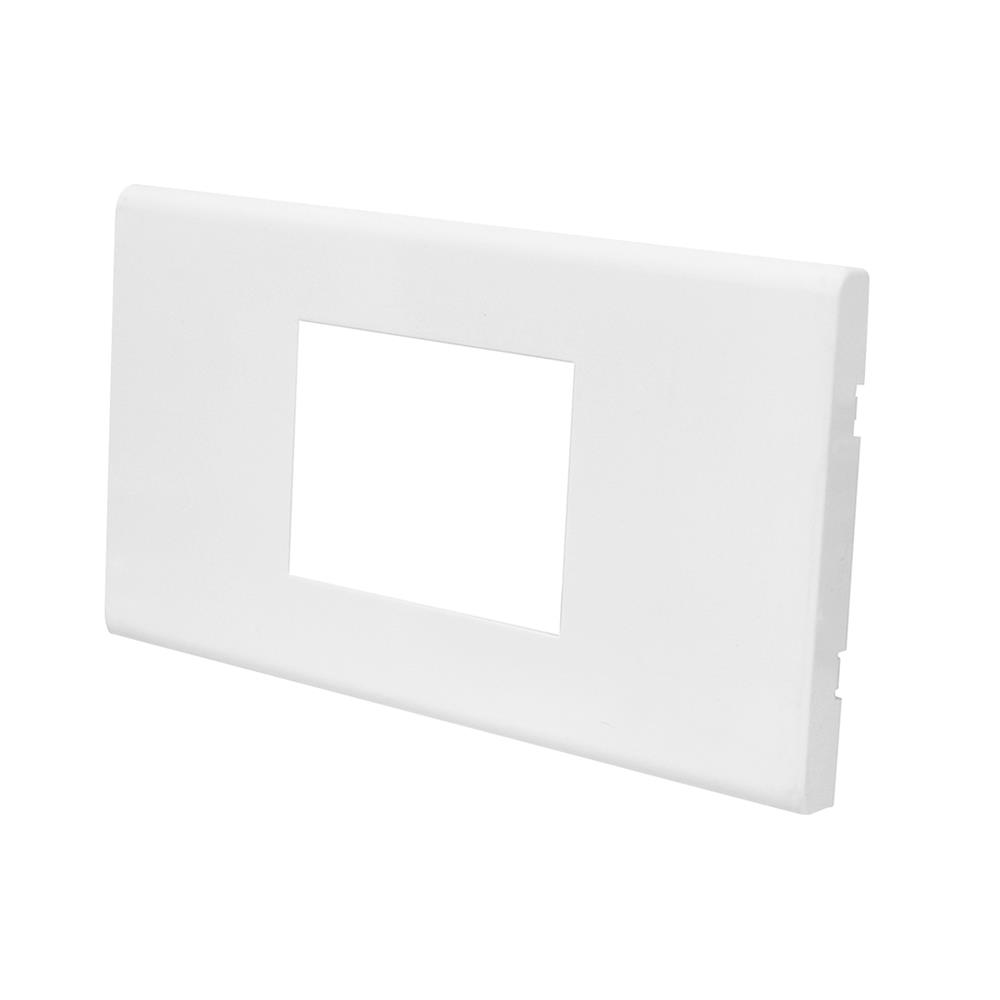 หน้ากาก 2 ช่องกลาง CT ELECTRIC A-1022 สีขาว