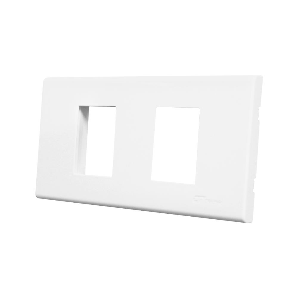 หน้ากาก 2 ช่อง CT ELECTRIC A-102 สีขาว