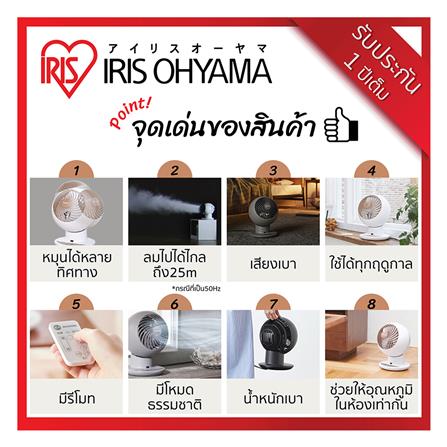 พัดลมตั้งโต๊ะ 6 นิ้ว IRIS OHYAMA PCF-SC15T สีขาว_3