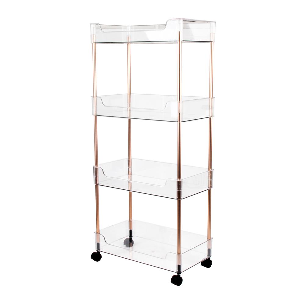 ชั้นวางของ 4 ชั้น มีล้อ KECH KLEAR 22.5x40.5x91 ซม.