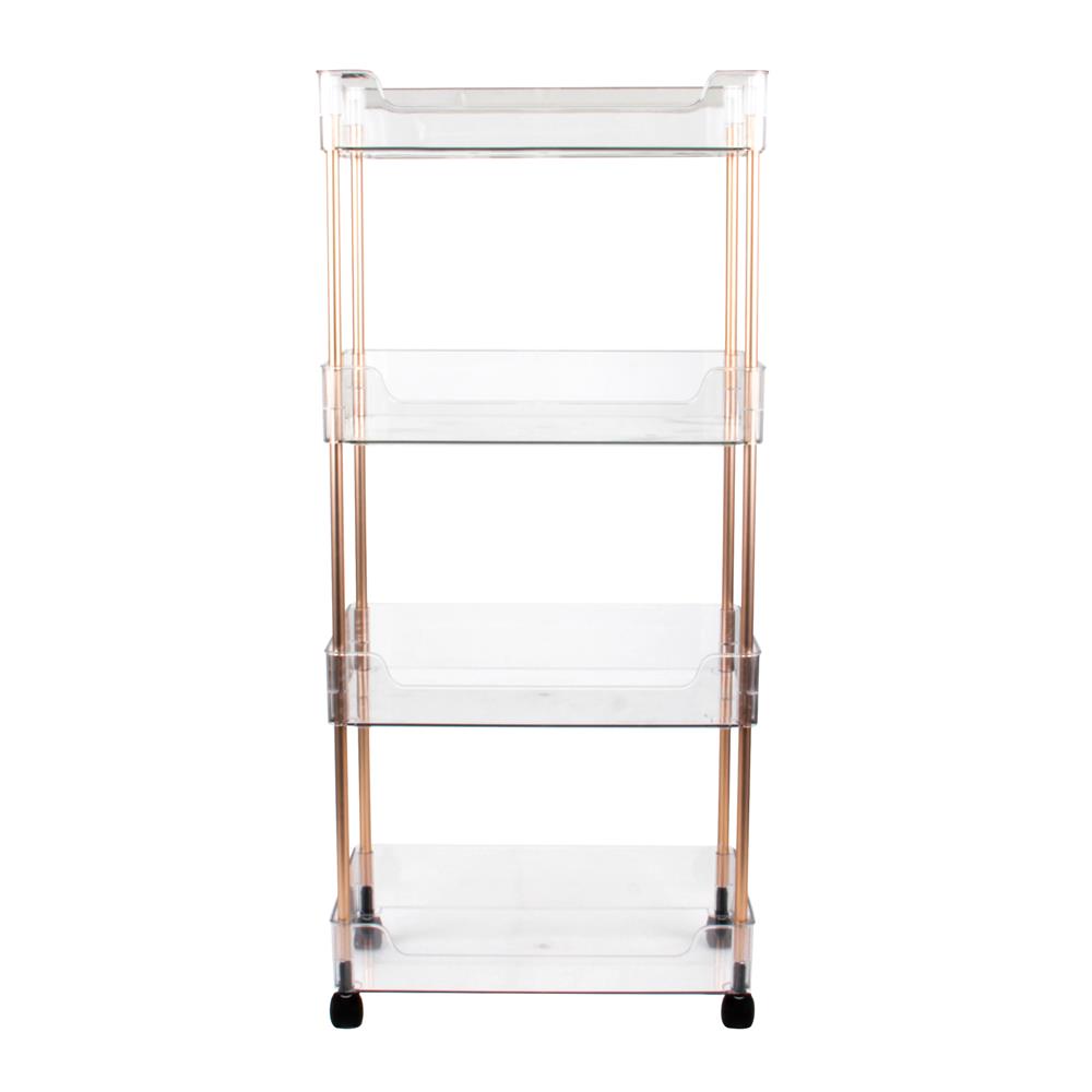 ชั้นวางของ 4 ชั้น มีล้อ KECH KLEAR 22.5x40.5x91 ซม.