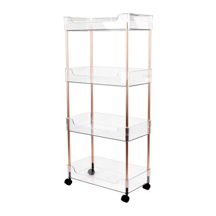 ชั้นวางของ 4 ชั้น มีล้อ KECH KLEAR 22.5x40.5x91 ซม.