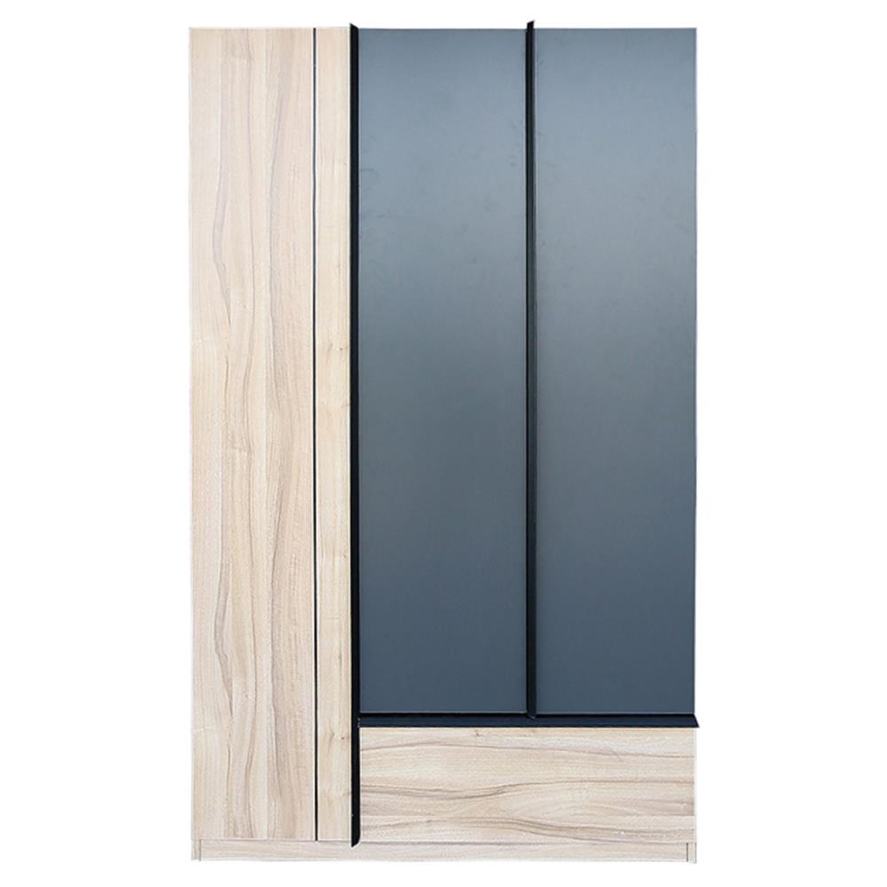 ตู้เสื้อผ้า FURDINI KNIGHT 120 ซม. NATURAL/เทาดำ