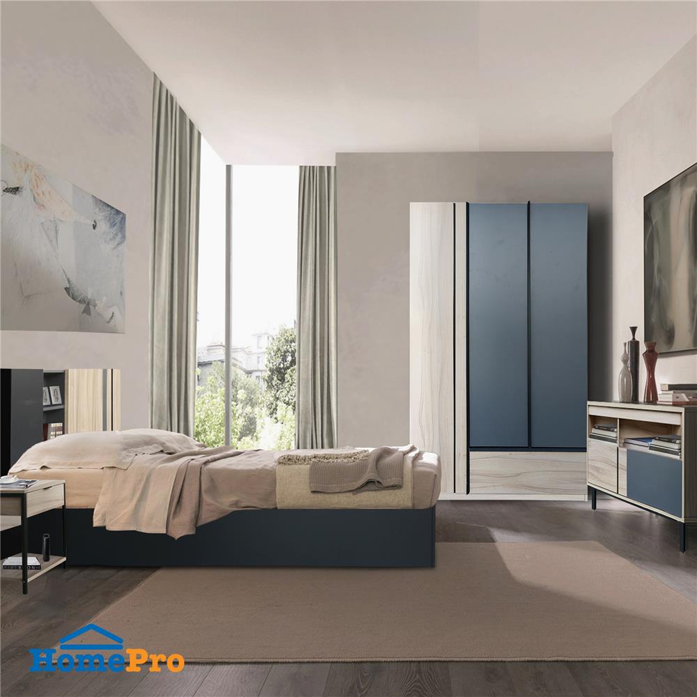 ตู้เสื้อผ้า FURDINI KNIGHT 120 ซม. NATURAL/เทาดำ