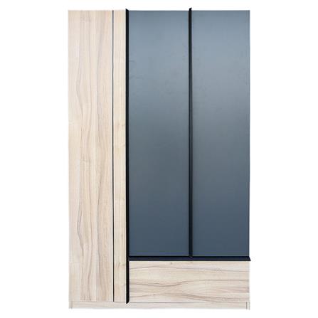 ตู้เสื้อผ้า FURDINI KNIGHT 120 ซม. NATURAL/เทาดำ