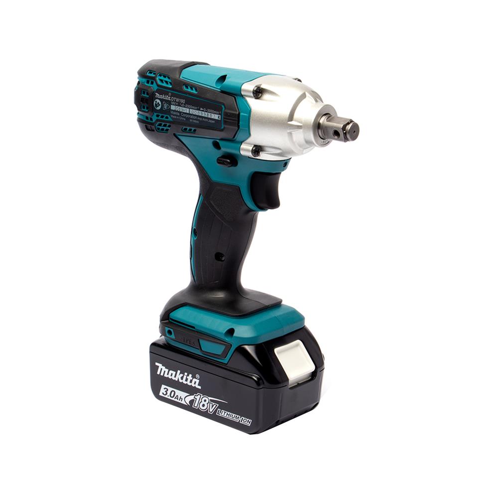 บล็อกไร้สาย (พร้อมแบตเตอรี่) MAKITA M011-DTW190SF1J 1/2 นิ้ว 18 โวลต์ และกล่อง MAKPAC