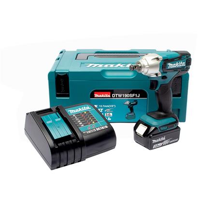 บล็อกไร้สาย (พร้อมแบตเตอรี่) MAKITA M011-DTW190SF1J 1/2 นิ้ว 18 โวลต์ และกล่อง MAKPAC_0