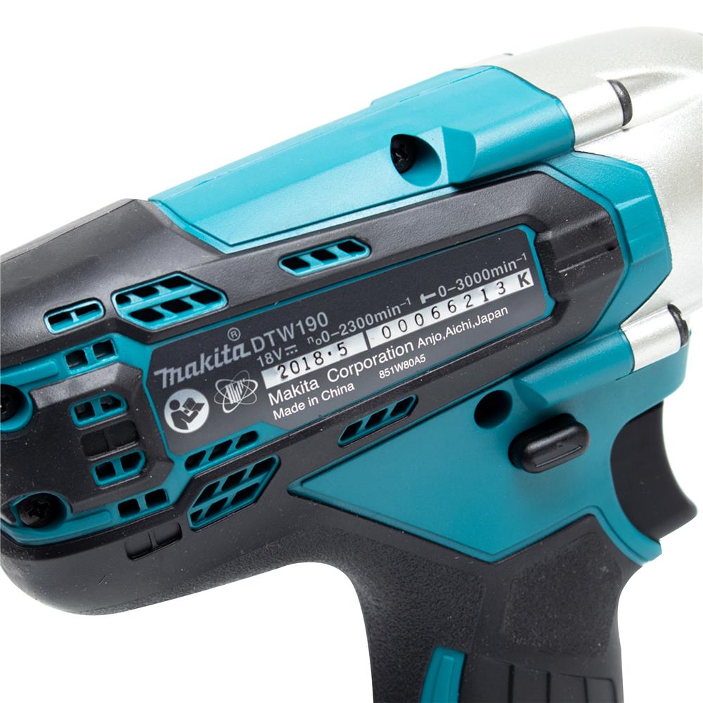 บล็อกไร้สาย (เฉพาะตัวเครื่อง) MAKITA DTW190Z 1/2 นิ้ว 18 โวลต์