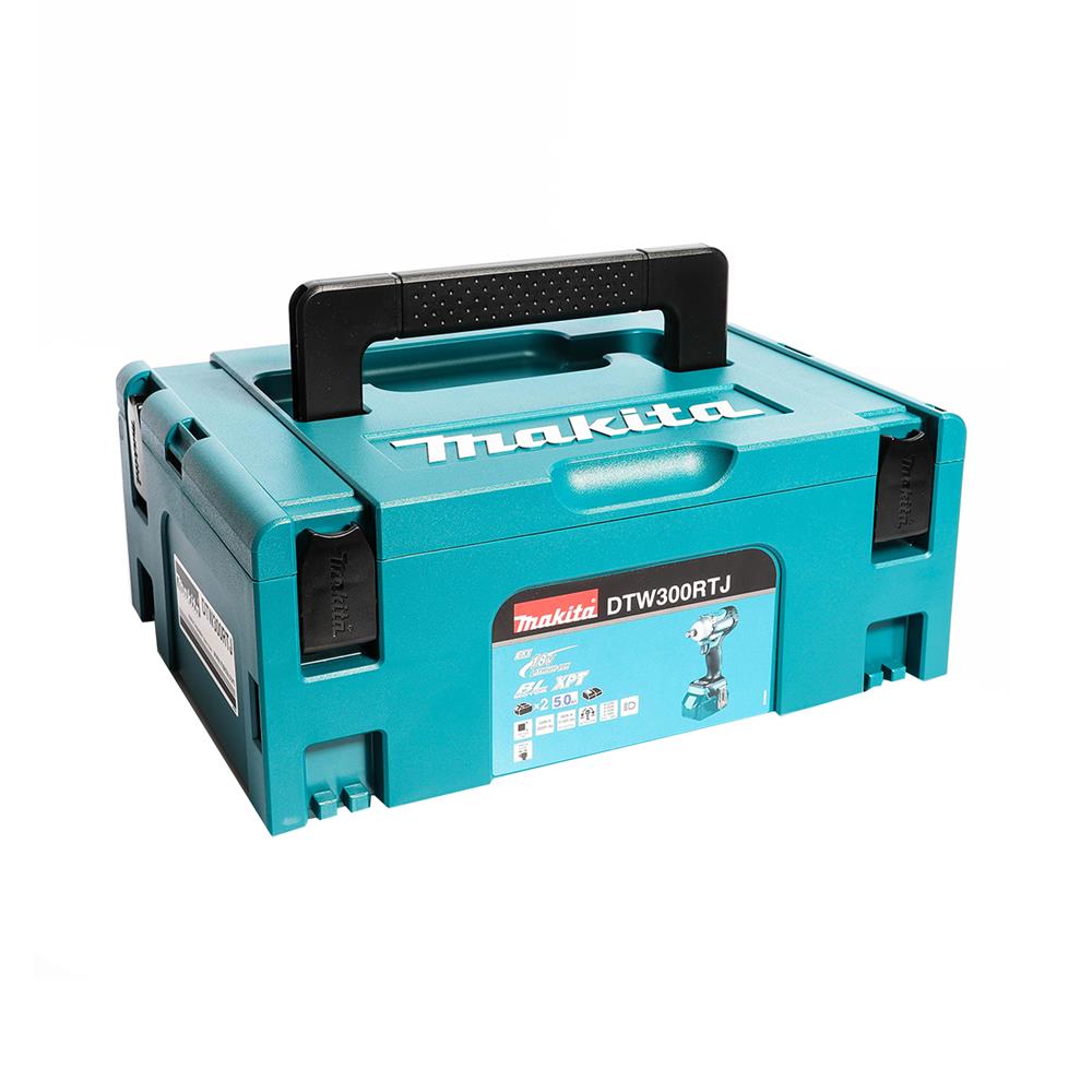 บล็อกไร้สาย (พร้อมแบตเตอรี่) MAKITA DTW300RTJ 1/2 นิ้ว 18 โวลต์