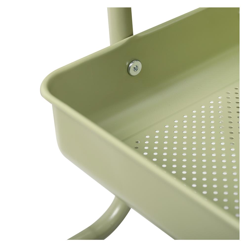 ชั้นวางของ 3 ชั้น มีล้อ STACKO ST25346 46x39.5x87 ซม. สีเขียวโอลีฟ