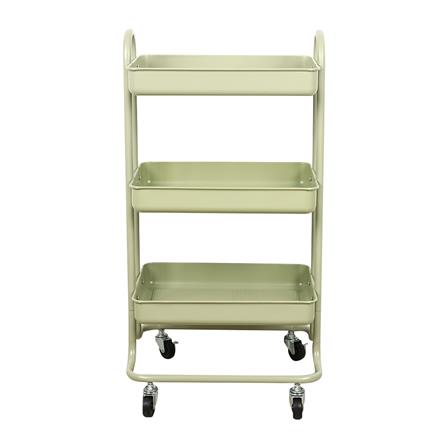 ชั้นวางของ 3 ชั้น มีล้อ STACKO ST25346 46x39.5x87 ซม. สีเขียวโอลีฟ_1