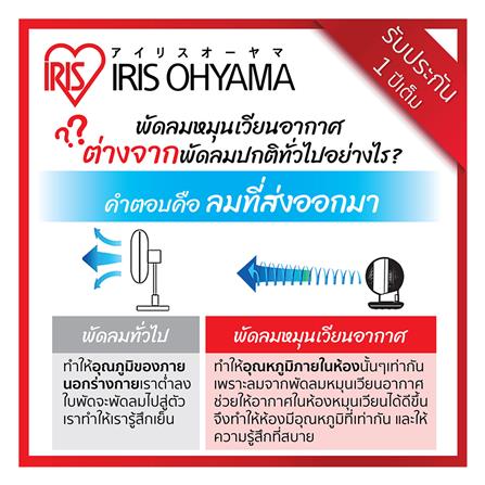 พัดลมตั้งโต๊ะ 6 นิ้ว IRIS OHYAMA PCF-SC15T สีดำ_7