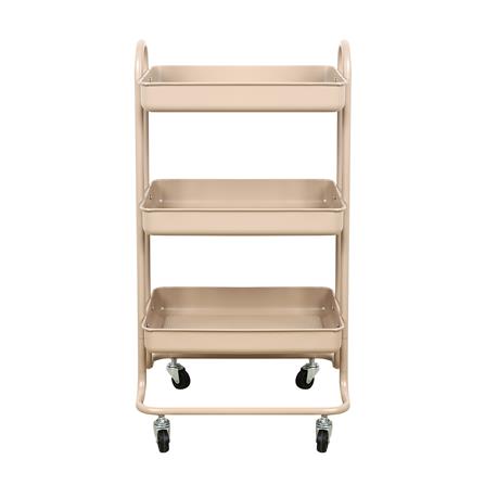 ชั้นวางของ 3 ชั้น มีล้อ STACKO ST25346 46x39.5x87 ซม. สีนู้ดเบจ_1