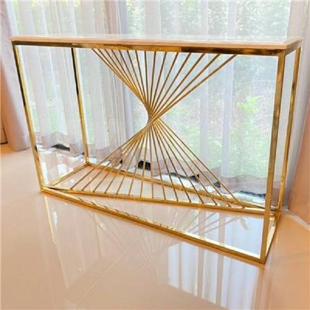 โต๊ะคอลโซล KAWIN MODERN GOLD CA1405 สีขาว/โรสโกลด์_1