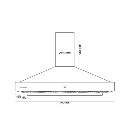 เครื่องดูดควันกระโจม DYNA HOME DH1890 90 ซม._2