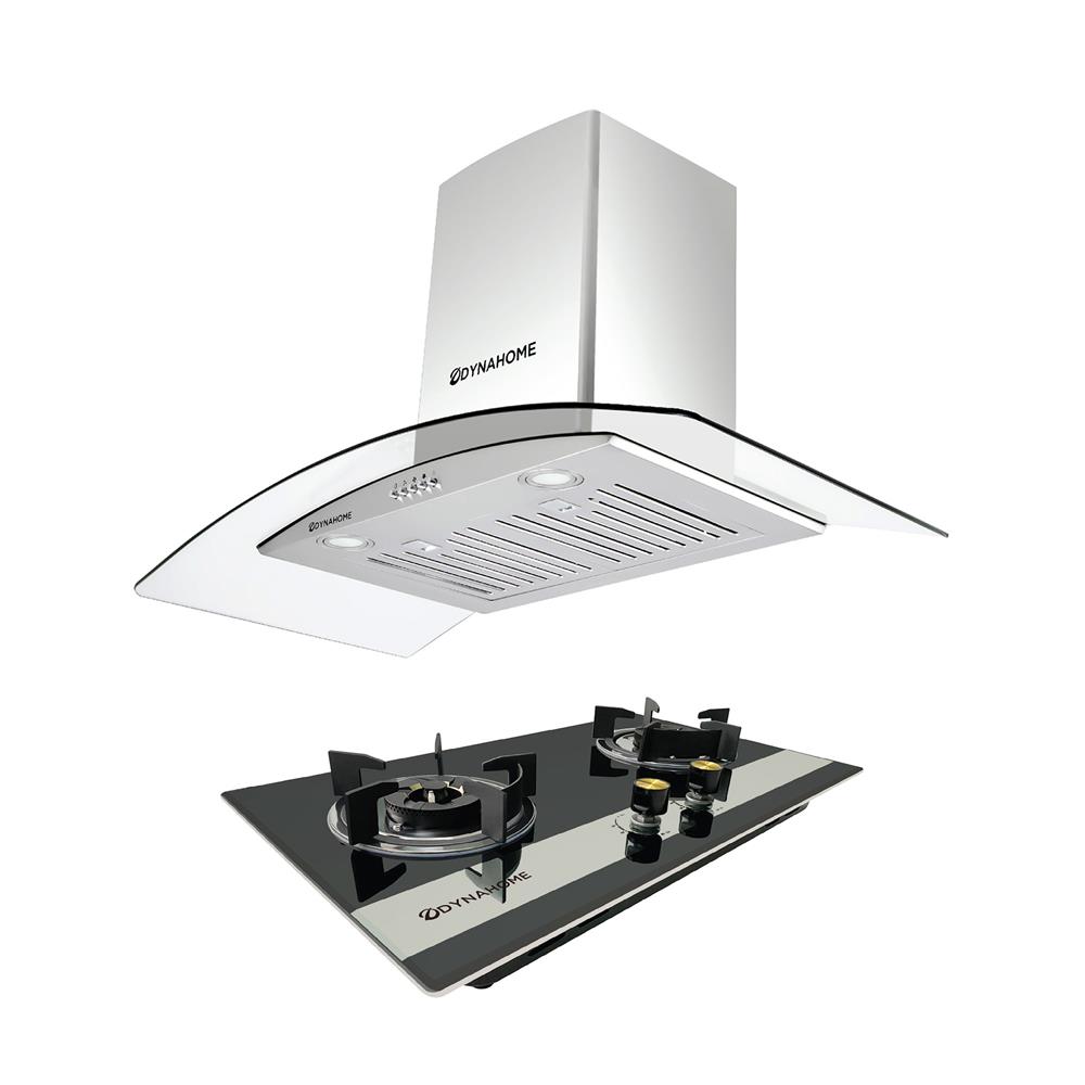 เตาฝัง+เครื่องดูดควัน DYNA HOME DH0390+DH2000G