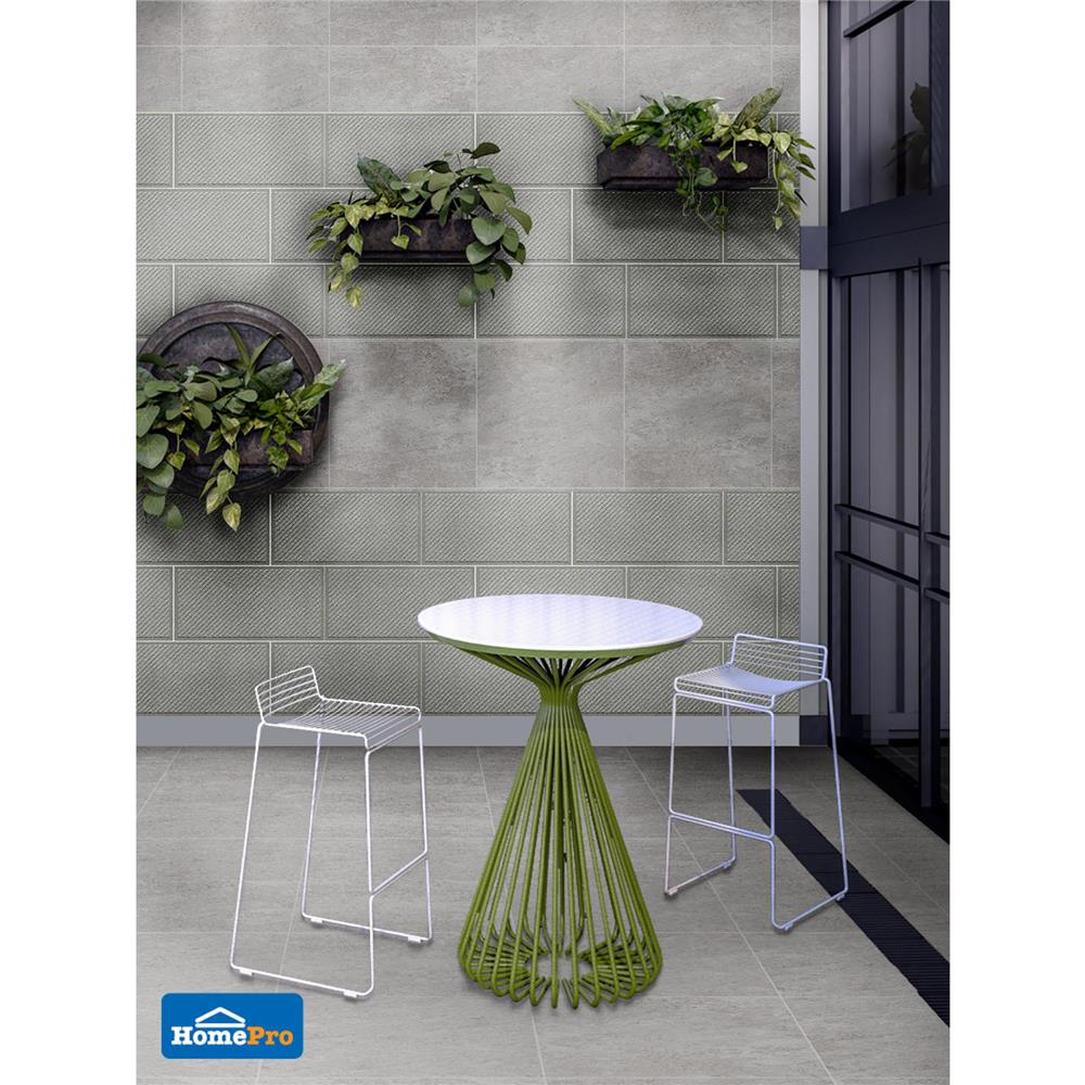 กระเบื้องพื้นพอร์ซเลน 29.8x60 ซม. TARA ซิลเวลล์ เทา A 0.72M2