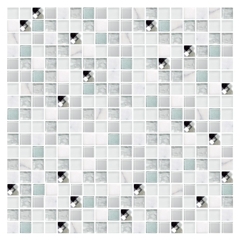โมเสคแก้ว 30x30 ซม. GLASCERA สโนว์ เบิร์ก