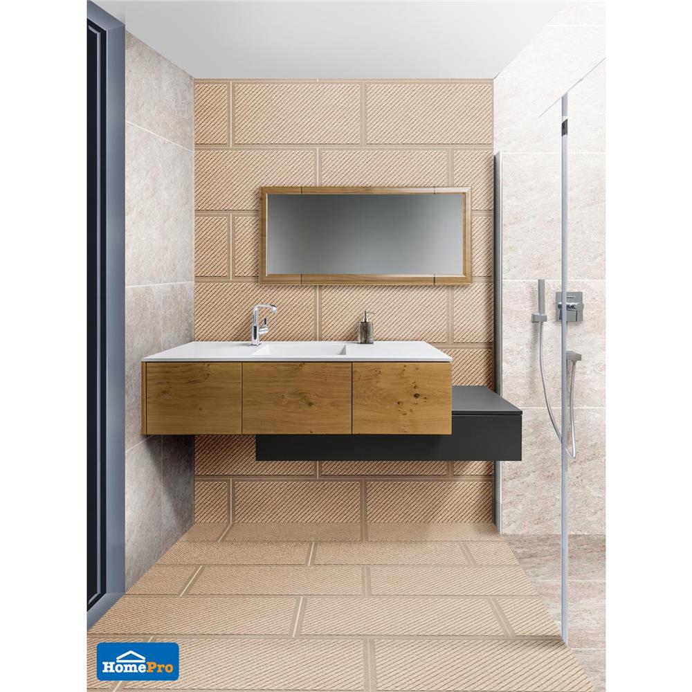 กระเบื้องพื้นพอร์ซเลน 29.8x60 ซม. TARA ซิลเวลล์ เบจ A 0.72M2