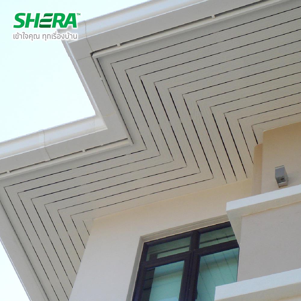 ไม้ระแนง SHERA ลายสัก 7.5X300X0.8 ซม. สีธรรมชาติ