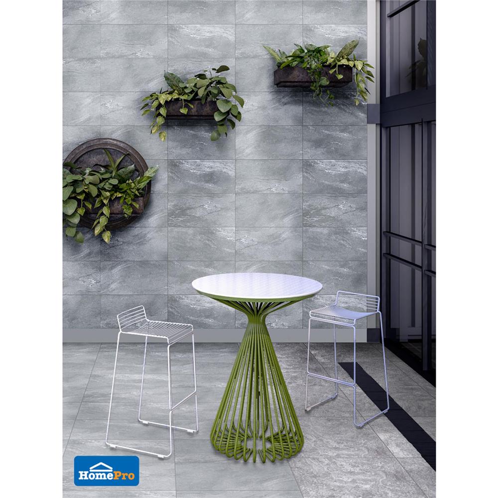 กระเบื้องพื้นพอร์ซเลน 29.8x60 ซม. TARA มาเตโอ เทา A 0.72M2