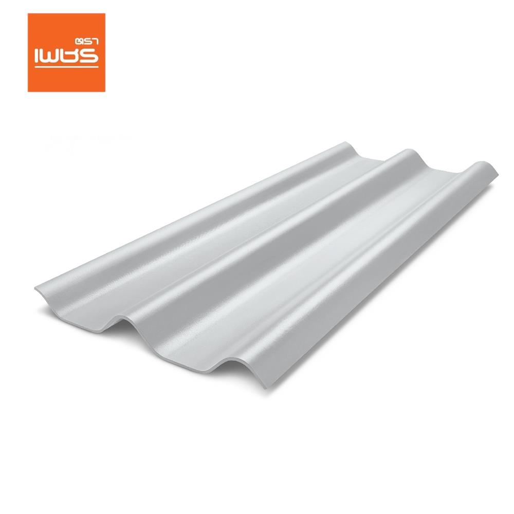 กระเบื้องหลังคา ลอนคู่ ห้าห่วง 0.4x50x150 ซม. สีซีเมนต์