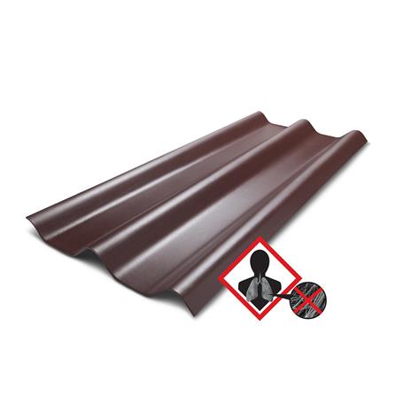 กระเบื้องหลังคาลอนคู่ ห้าห่วง 50x150x0.5 ซม. สีน้ำตาลคลาสิก_1