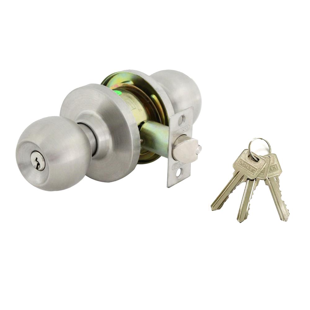 ลูกบิดทั่วไป หัวกลม SOLEX 8500 สีสเตนเลส