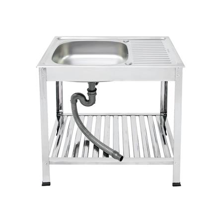 ซิงค์ขาตั้ง 1 หลุม 1 ที่พัก DYNA HOME DH 7545T สีเงิน_1