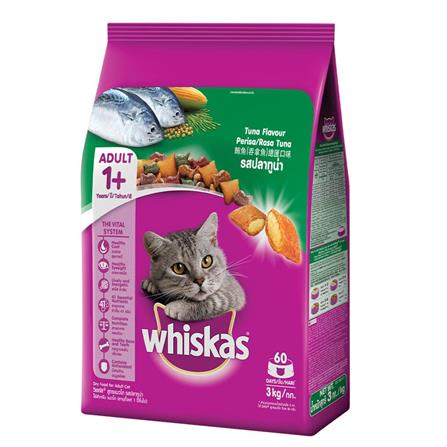 อาหารแมว WHISKAS รสปลาทูน่า 3 กก._0