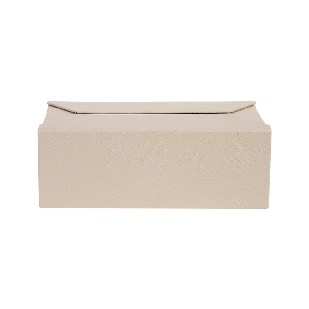 กล่องทิชชู่แผ่น PVC KECH STRIP สีครีม