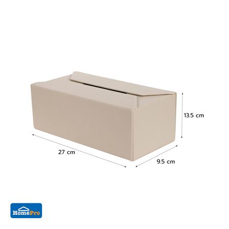 กล่องทิชชู่แผ่น PVC KECH STRIP สีครีม_5