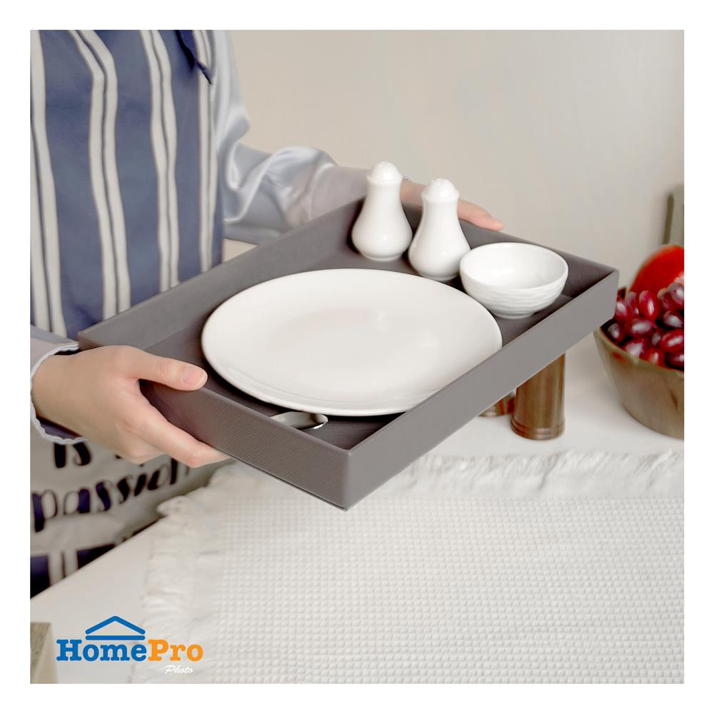 ถาด PVC KECH STRIP 35X25X4 ซม. สีเทา