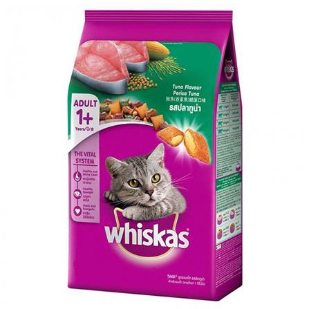อาหารแมว WHISKAS ADULT พ็อกเก็ต รสปลาทูน่า 1.2 กก.