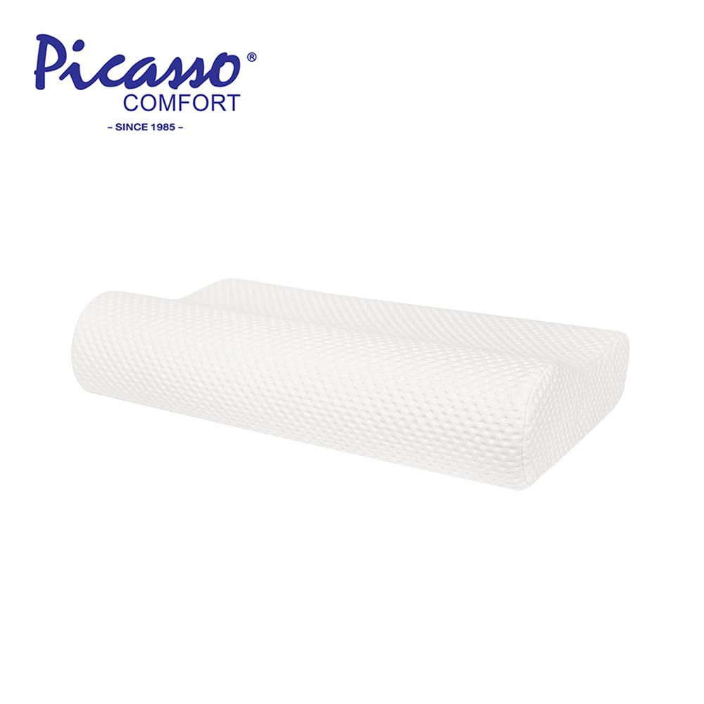 หมอนสุขภาพ เมมโมรี่โฟม PICASSO CONTOUR(M) 60x28x10 ซม. สีขาว