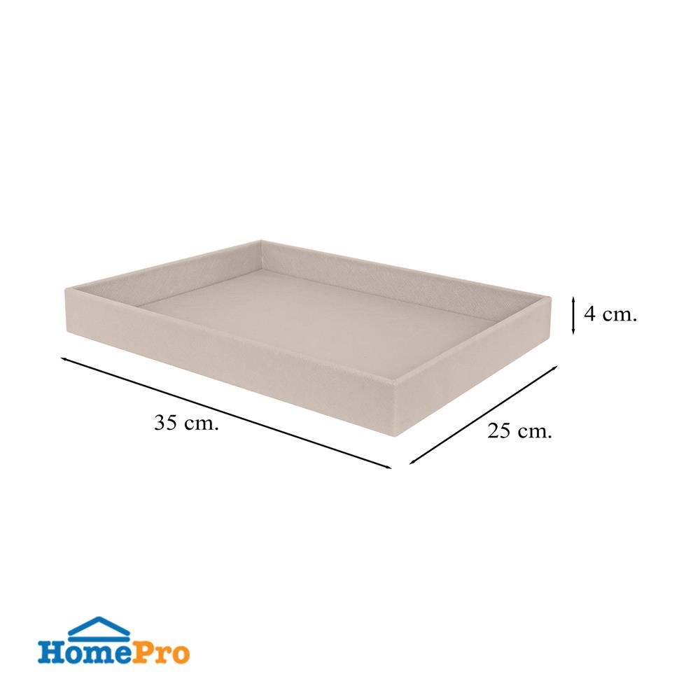 ถาด PVC KECH STRIP 35X25X4 ซม. สีครีม