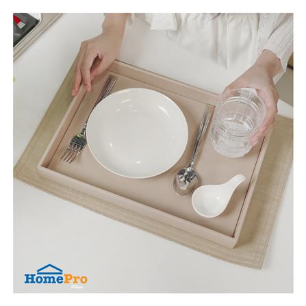 ถาด PVC KECH STRIP 35X25X4 ซม. สีครีม_4